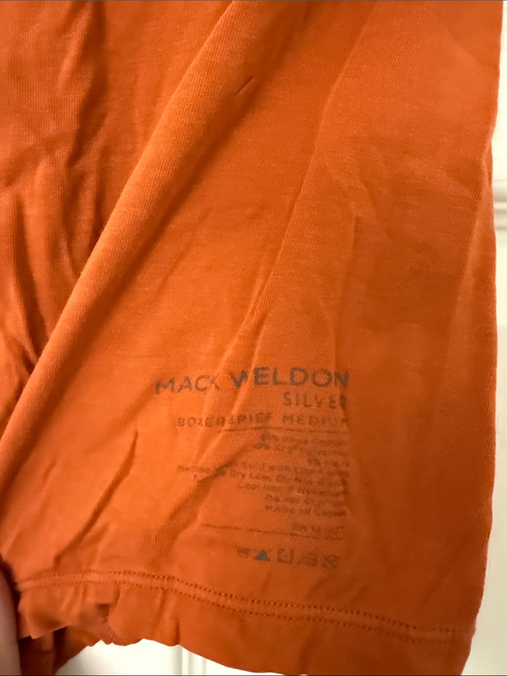 Mack Weldon Rust Orange Boxer Brief - Picture 5 of 5